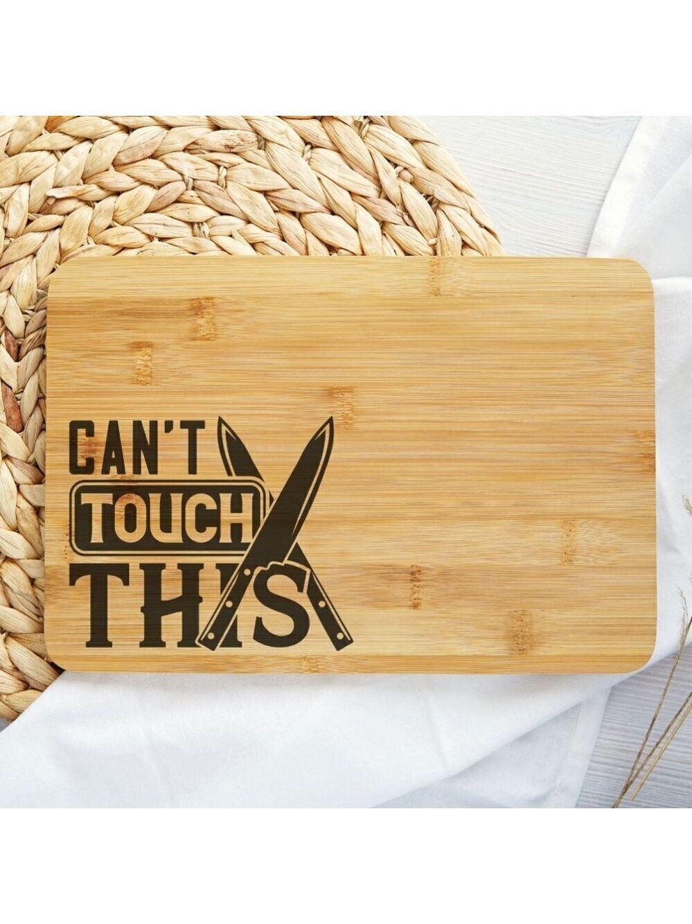 Can't Touch This Personalized Cutting board